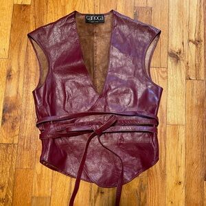 Vintage leather vest